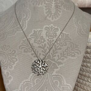 J. Jill coral silver Pendant Necklace - Women Jewelry